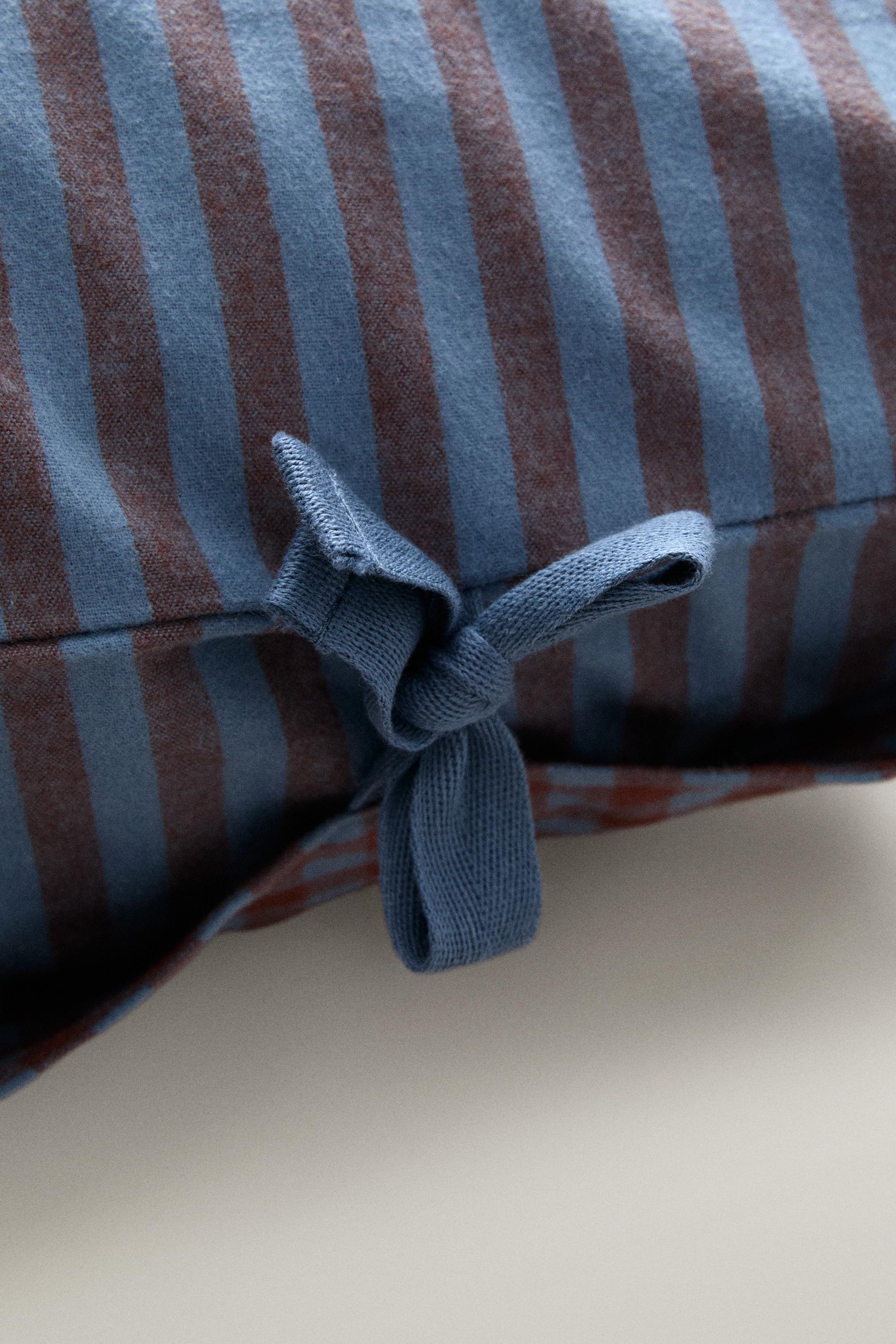 TAIE D’OREILLER ENFANT COTON FLANELLE RÉVERSIBLE